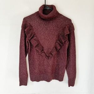 Ann Taylor Factory Ruffle Sweater NWT